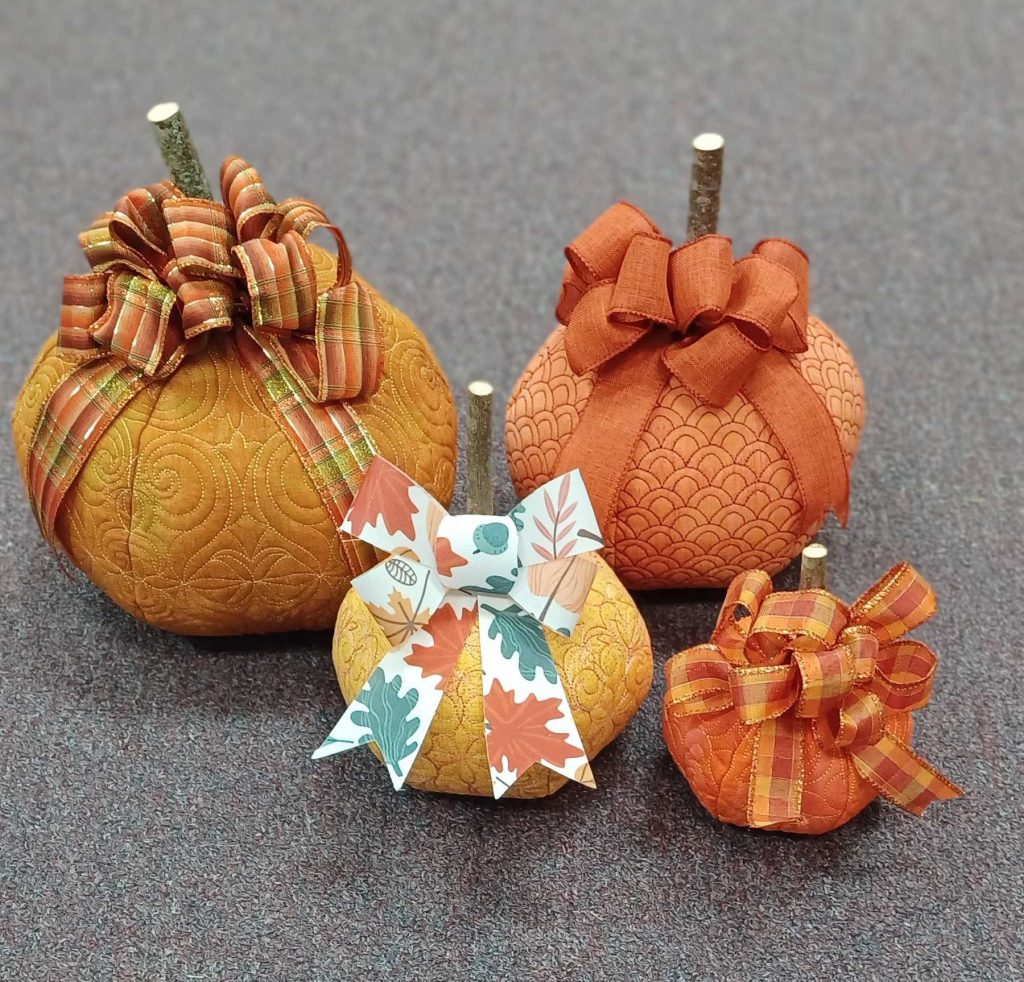 Embroidered 3D Stuffed Pumpkins Sewing World